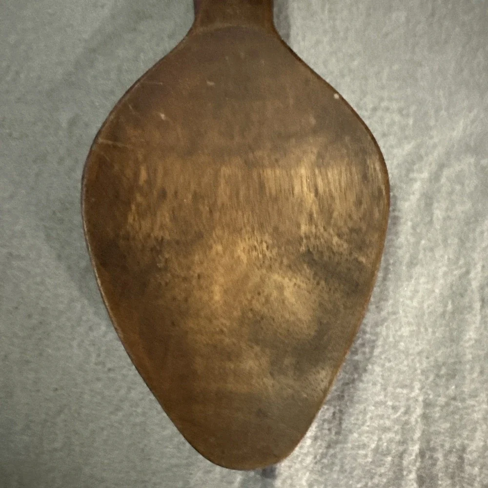 Vintage MCM Wall Hanging Large Wooden Spoon and Fork Set Totem 12